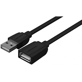 USB დამაგრძელებელი VENTION VAS-A44-B050 USB2.0 Extension Cable 0.5M Black